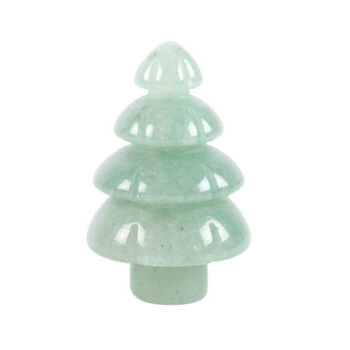 Green Aventurine Crystal Christmas Tree in a Bag - MarshallsHealthShop