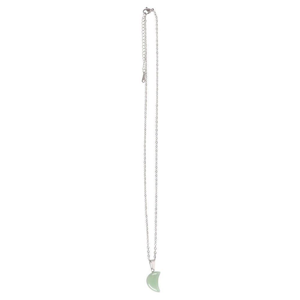 Green Aventurine Crystal Moon Necklace - MarshallsHealthShop