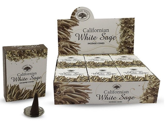 Green Tree California White Sage Cones - MarshallsHealthShop