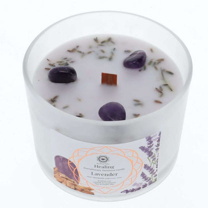 Green Tree Candle Healing Lavender/Amethyst - MarshallsHealthShop