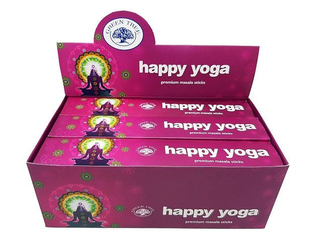Green Tree Happy Yoga Incense - MarshallsHealthShop