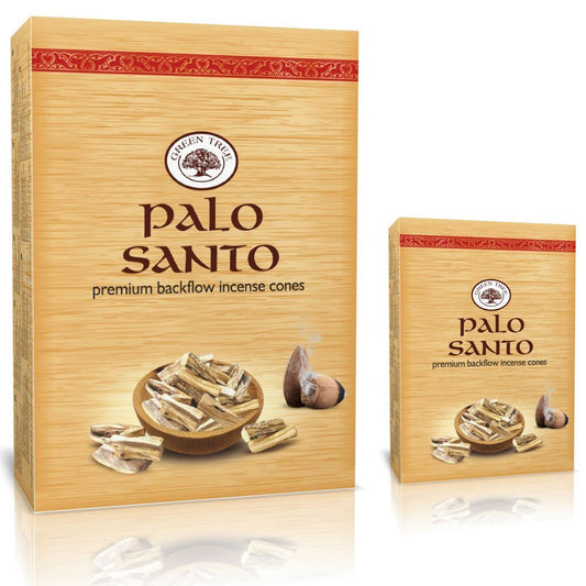 Green Tree Palo Santo Backflow Cones - MarshallsHealthShop