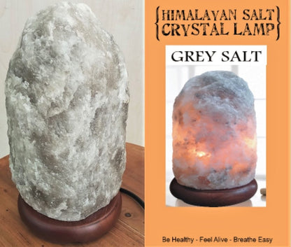 Himalayan Salt Lamp Rare Grey 1.5-2kg