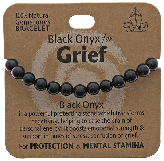 Grief Bracelet Black Onyx - MarshallsHealthShop