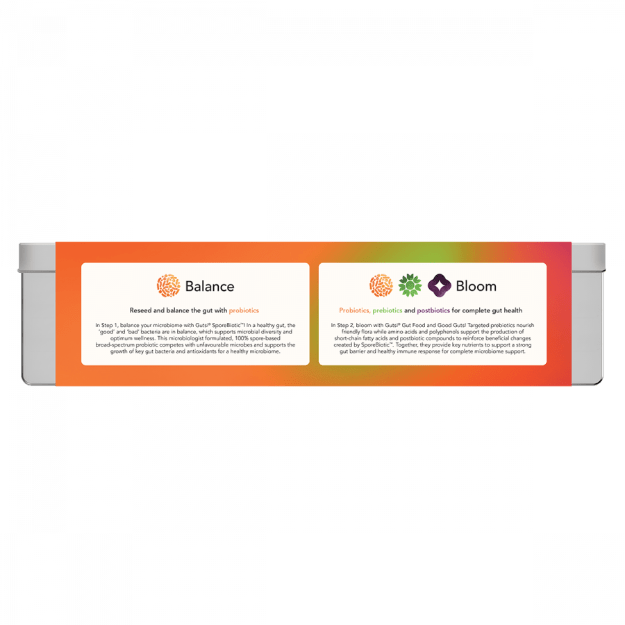 Gutsi Gut Reset Kit The Gutsi® Gut Reset Kit is an advanced 60-day protocol that offers complete care for supporting the ultimate gut health transformation. Balance and bloom your way to amazing health!