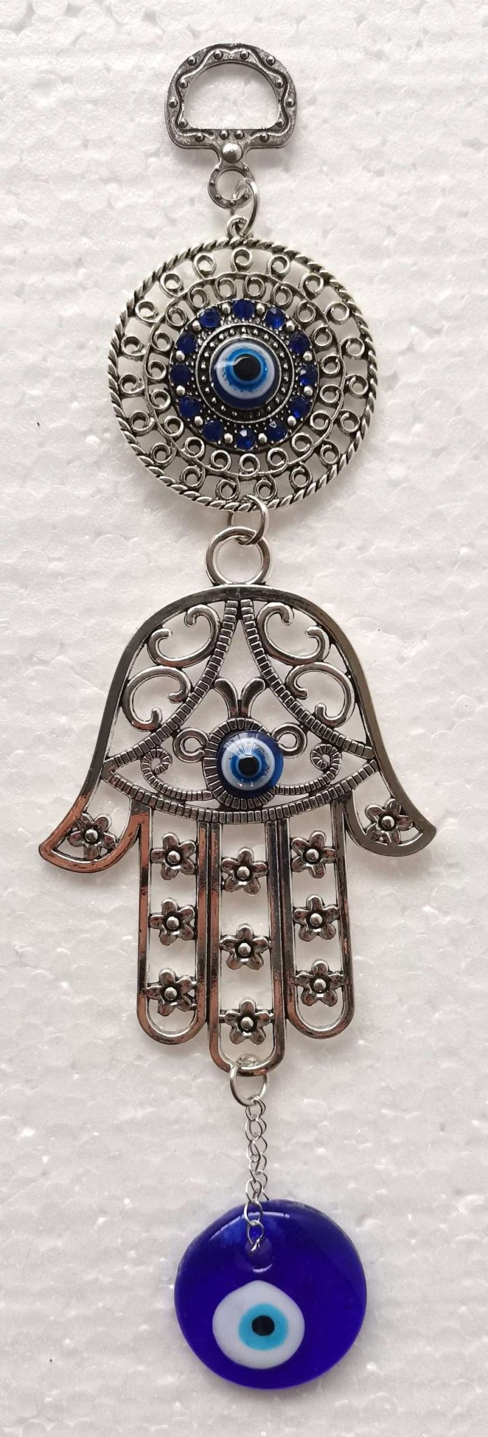 Hamsa Hanging Ornament Evil Eye - 1st Stop Marshall's Health Shop, Gift Shop! - Heath and Natural Therapy New Brighton Christchurch - Naturopath