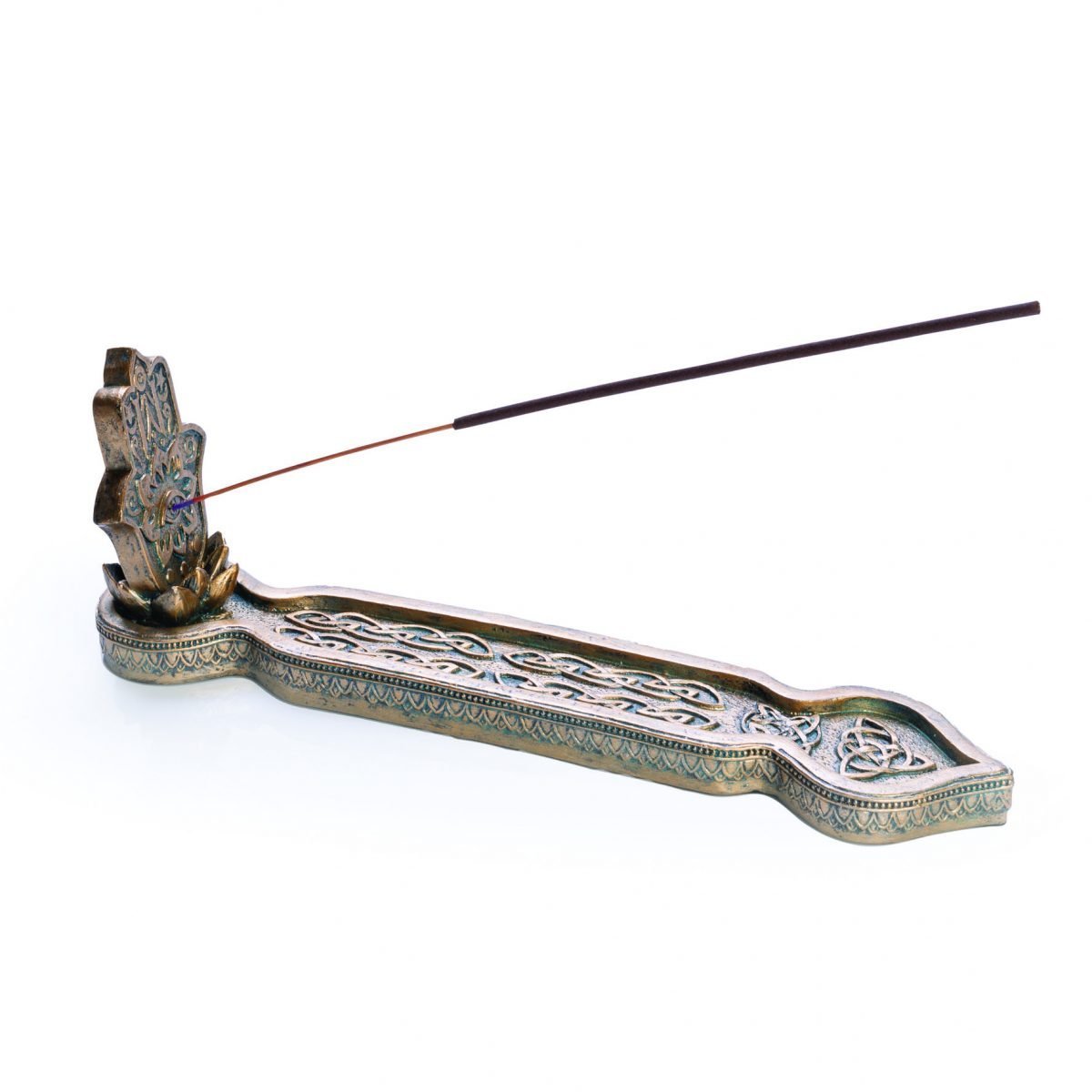 Hamsa Incense Burner Gold - MarshallsHealthShop