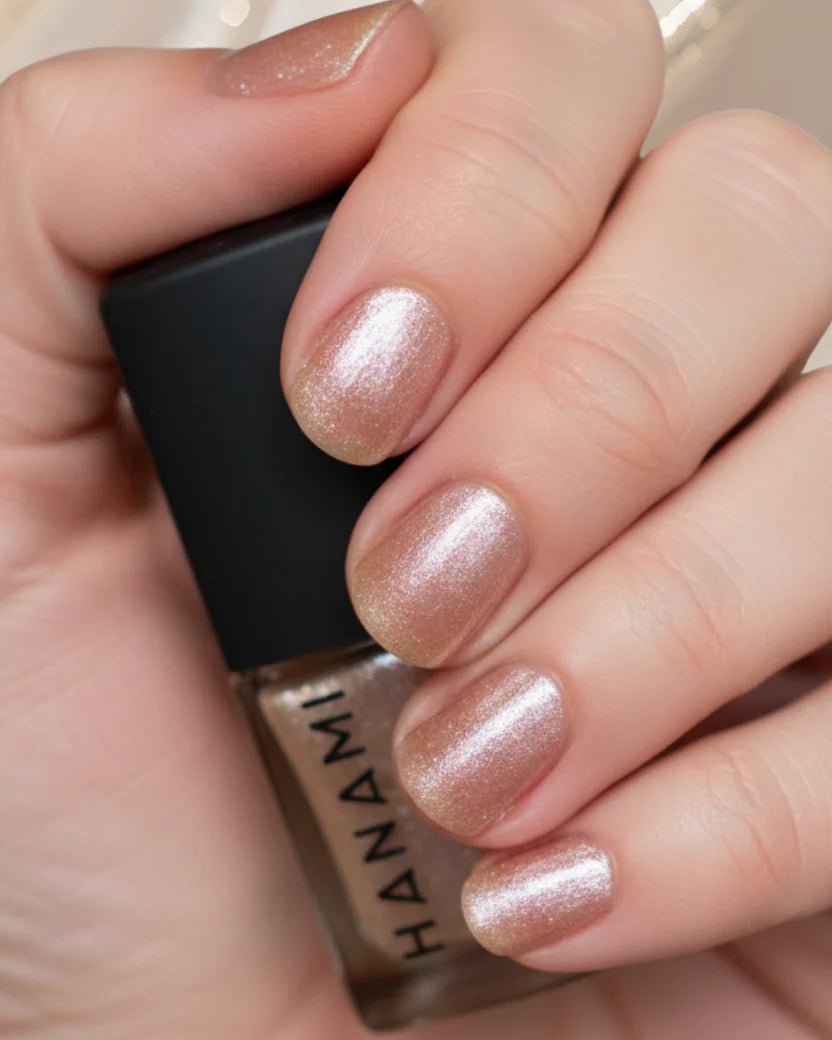 Nail Polish - Holiday Glow (Limited Edition)

Soft champagne shimmer that glows like fairy lights on wrapping paper! Pairs perfectly with your sparkliest mood.
1st Stop, Marshall's Health Shop!