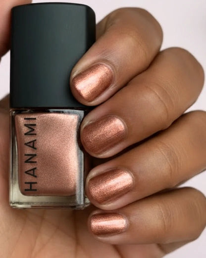 Nail Polish - Rosewood

A molten copper-bronze that catches the light like sunset on summer skin. Earthy, luxe, and bold.
1st Stop, Marshall's Health Shop!