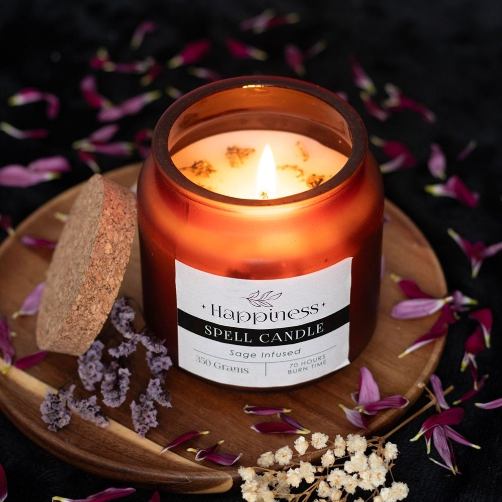 Happiness Spell Candle Sage - MarshallsHealthShop