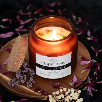 Happiness Spell Candle Sage - MarshallsHealthShop
