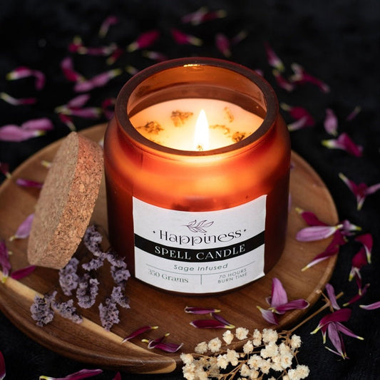 Happiness Spell Candle Sage - MarshallsHealthShop