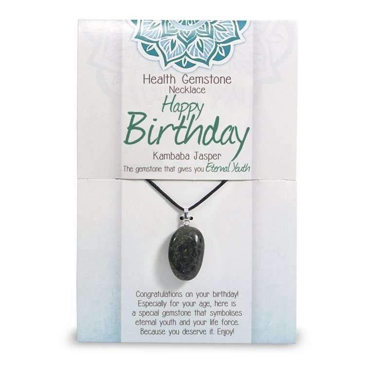 Happy Birthday Kambaba Necklace - MarshallsHealthShop