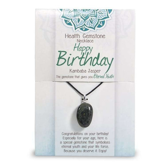 Happy Birthday Kambaba Necklace - MarshallsHealthShop