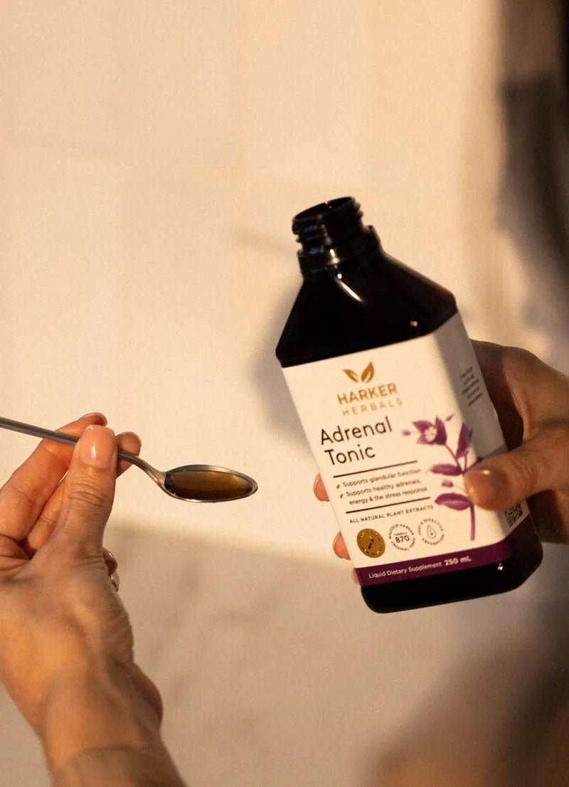 Harker Herbals Adrenal Tonic - 1st Stop Marshall's Health Shop, Gift Shop! - Heath and Natural Therapy New Brighton Christchurch - Naturopath