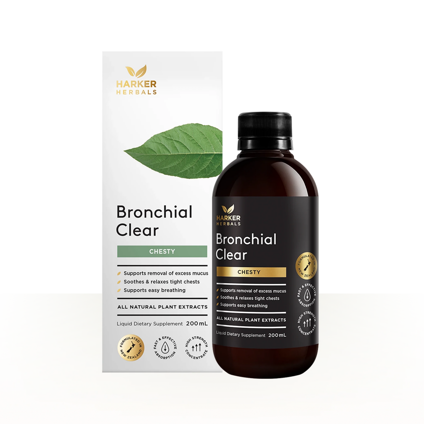 Harker Herbals Bronchial Clear 200ml - 1st Stop Marshall's Health Shop, Gift Shop! - Heath and Natural Therapy New Brighton Christchurch - Naturopath