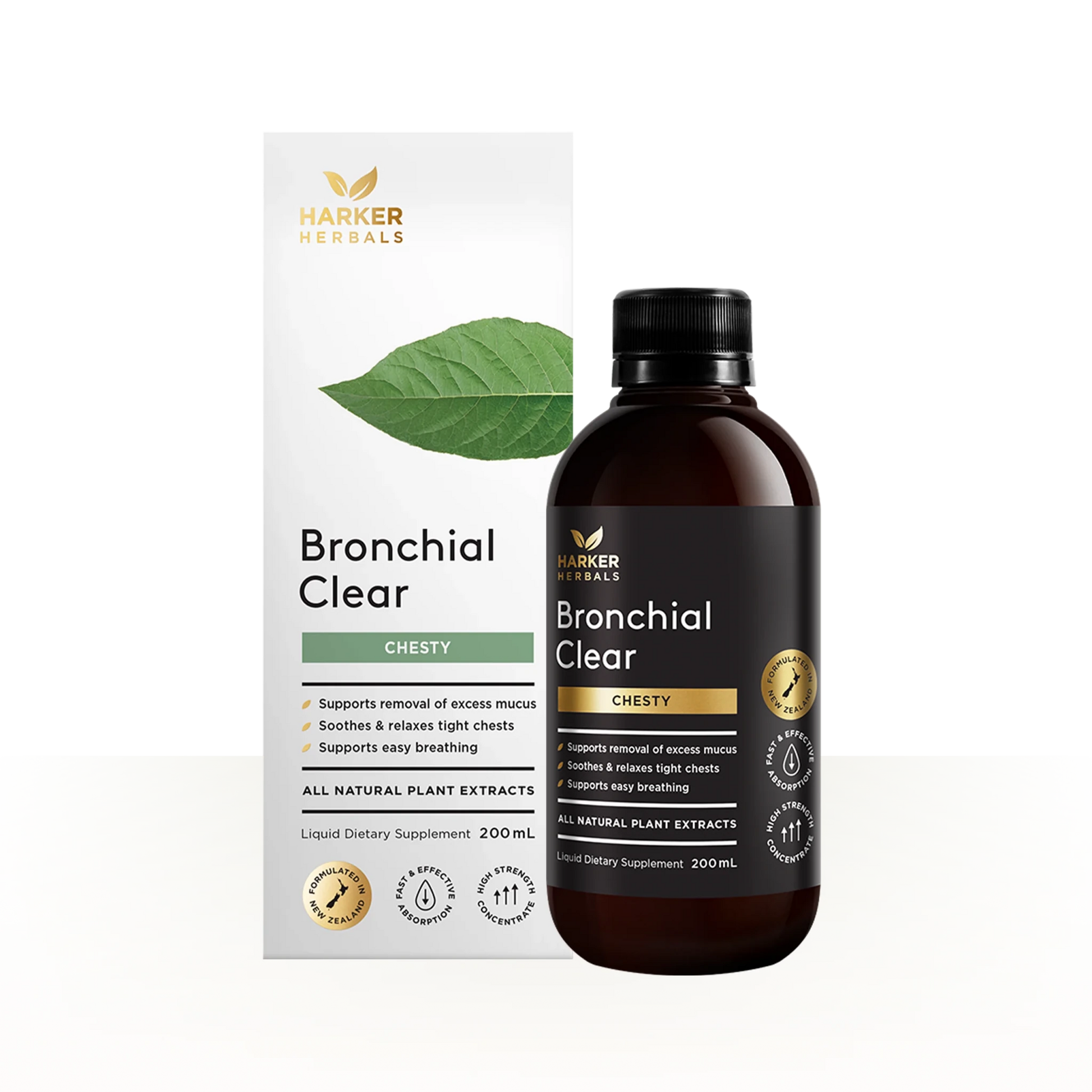Harker Herbals Bronchial Clear 200ml - 1st Stop Marshall's Health Shop, Gift Shop! - Heath and Natural Therapy New Brighton Christchurch - Naturopath