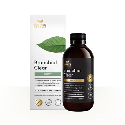 Harker Herbals Bronchial Clear 200ml - 1st Stop Marshall's Health Shop, Gift Shop! - Heath and Natural Therapy New Brighton Christchurch - Naturopath