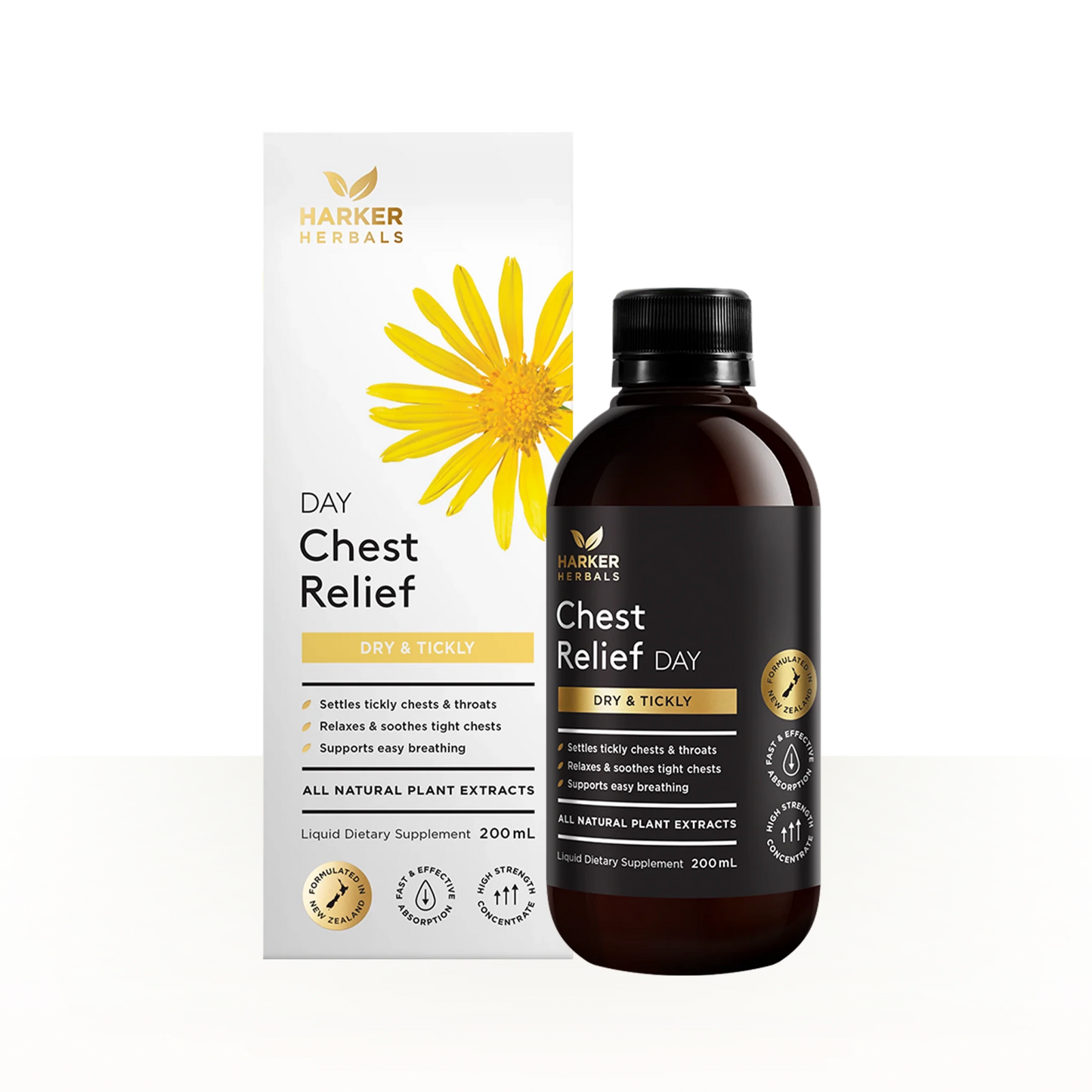 Harker Herbals Chest Relief Day 200ml - 1st Stop Marshall's Health Shop, Gift Shop! - Heath and Natural Therapy New Brighton Christchurch - Naturopath