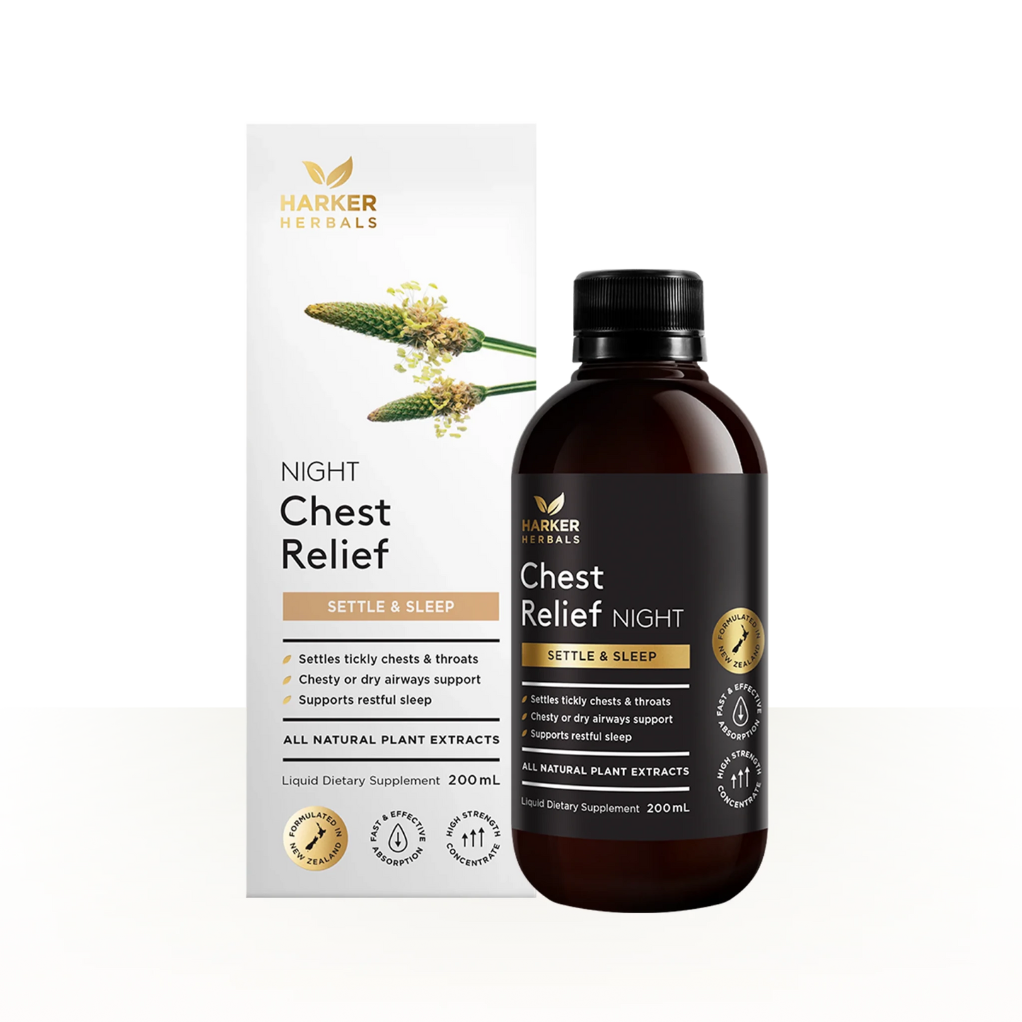 Harker Herbals Chest Relief Night 200ml - 1st Stop Marshall's Health Shop, Gift Shop! - Heath and Natural Therapy New Brighton Christchurch - Naturopath