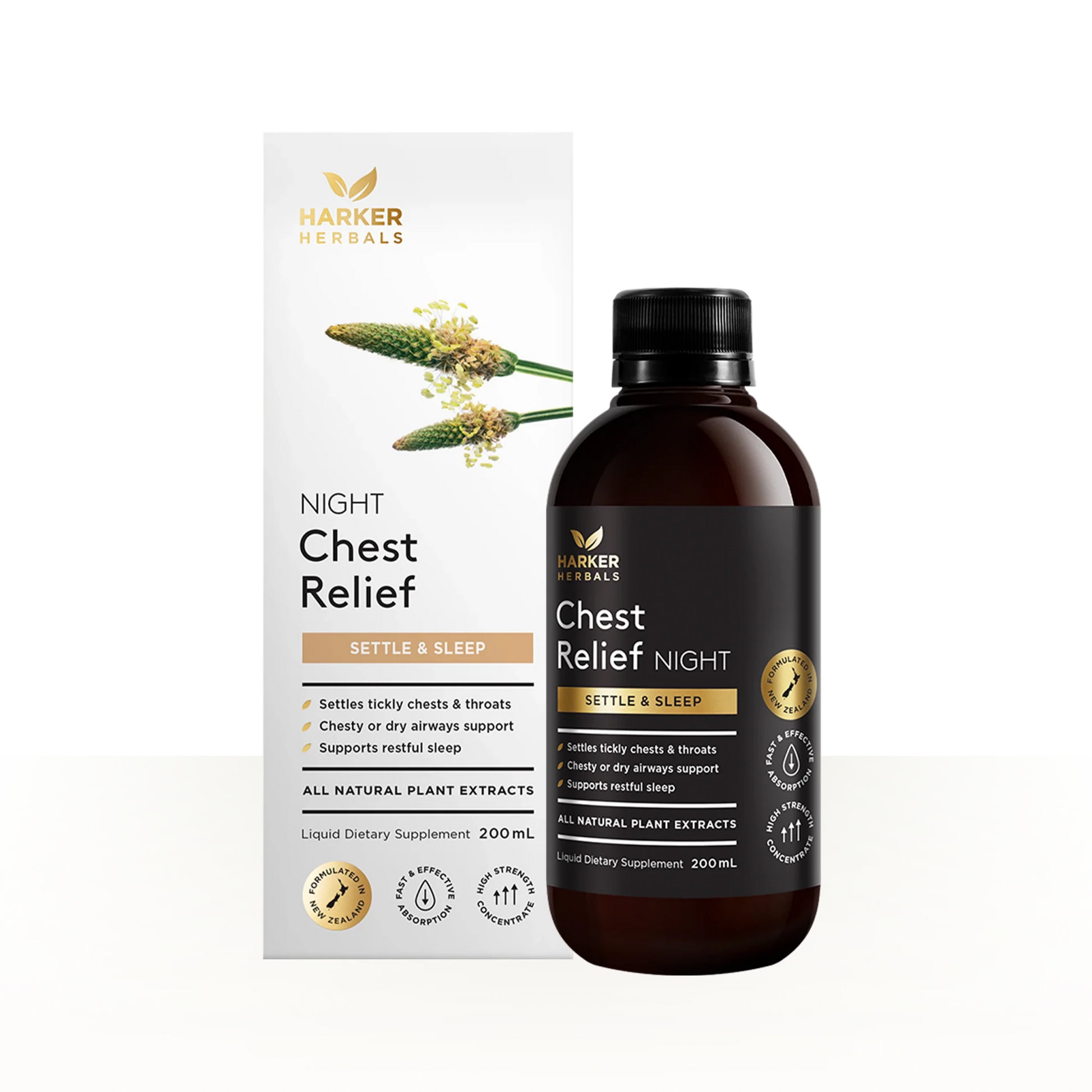 Harker Herbals Chest Relief Night 200ml - 1st Stop Marshall's Health Shop, Gift Shop! - Heath and Natural Therapy New Brighton Christchurch - Naturopath