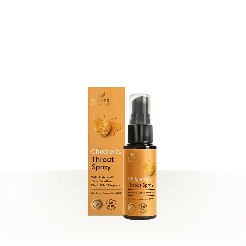 Harker Herbals Children's Throat Spray 30ml - 1st Stop Marshall's Health Shop, Gift Shop! - Heath and Natural Therapy New Brighton Christchurch - Naturopath