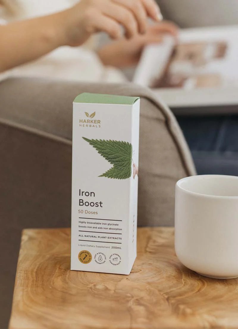 Harker Herbals Iron Boost 200ml - 1st Stop Marshall's Health Shop, Gift Shop! - Heath and Natural Therapy New Brighton Christchurch - Naturopath