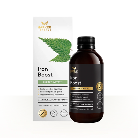 Harker Herbals Iron Boost 200ml - 1st Stop Marshall's Health Shop, Gift Shop! - Heath and Natural Therapy New Brighton Christchurch - Naturopath