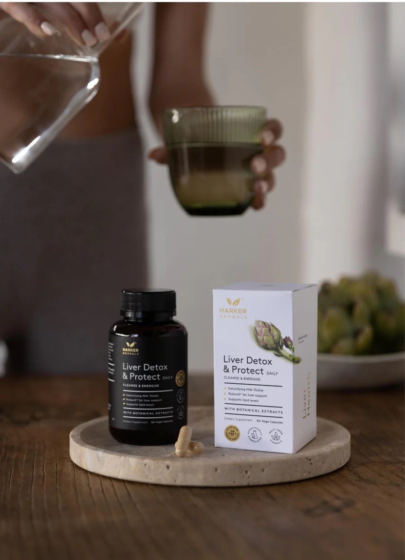 Harker Herbals Liver, Detox & Protect 60 Vege Capsules - MarshallsHealthShop