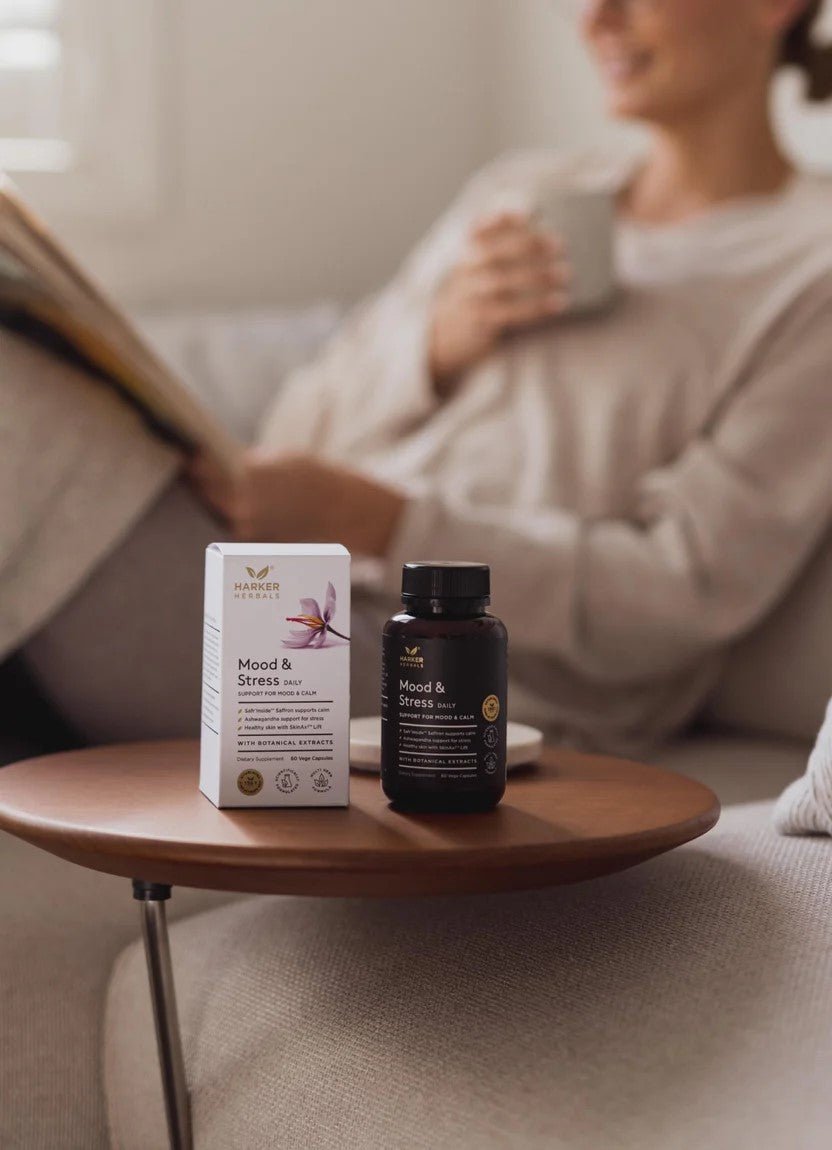 Harker Herbals Mood & Stress 60 Vege Capsules - MarshallsHealthShop