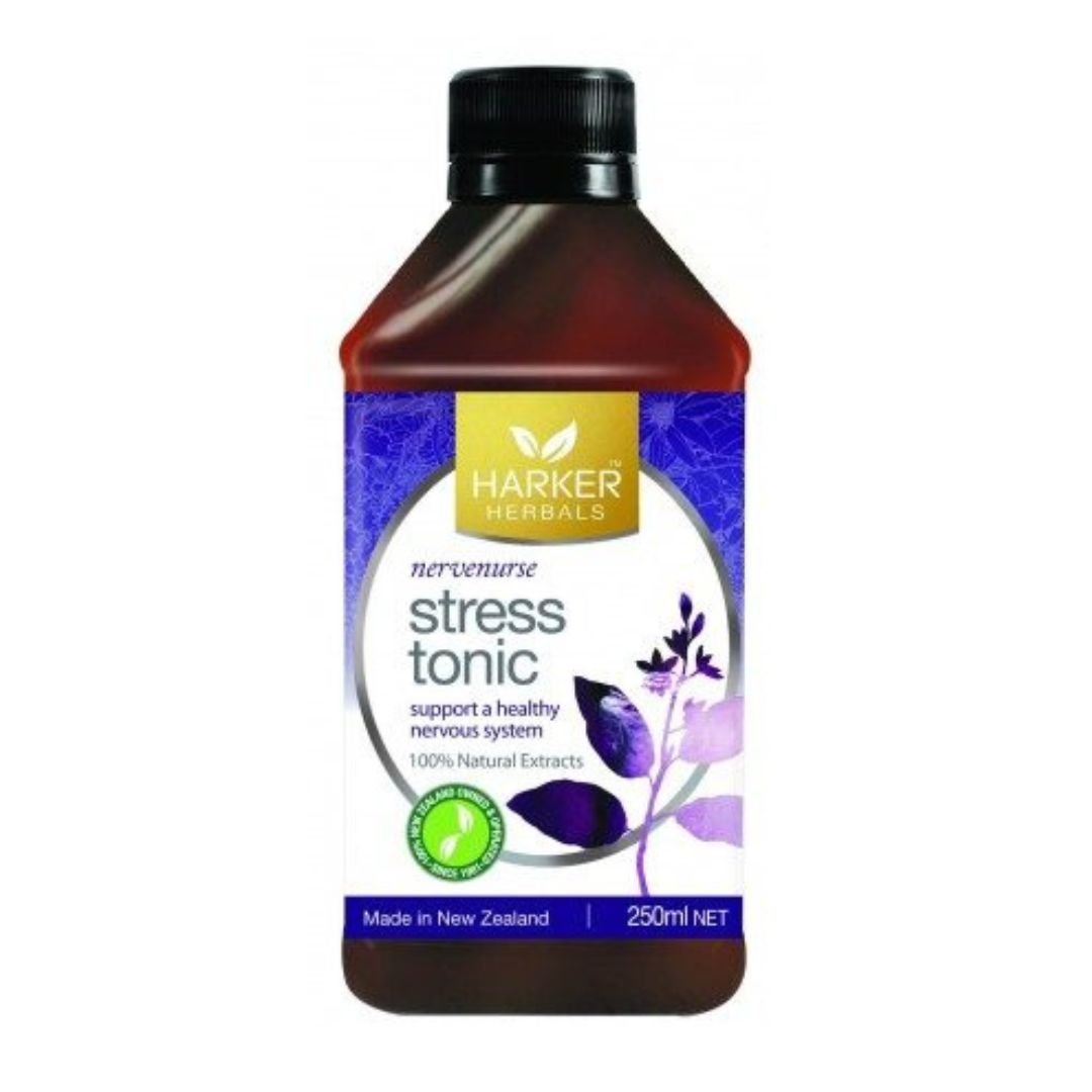 Harker Herbals Stress Tonic - 1st Stop Marshall's Health Shop, Gift Shop! - Heath and Natural Therapy New Brighton Christchurch - Naturopath