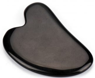 Heart Gua Sha Plate Black Onyx - MarshallsHealthShop
