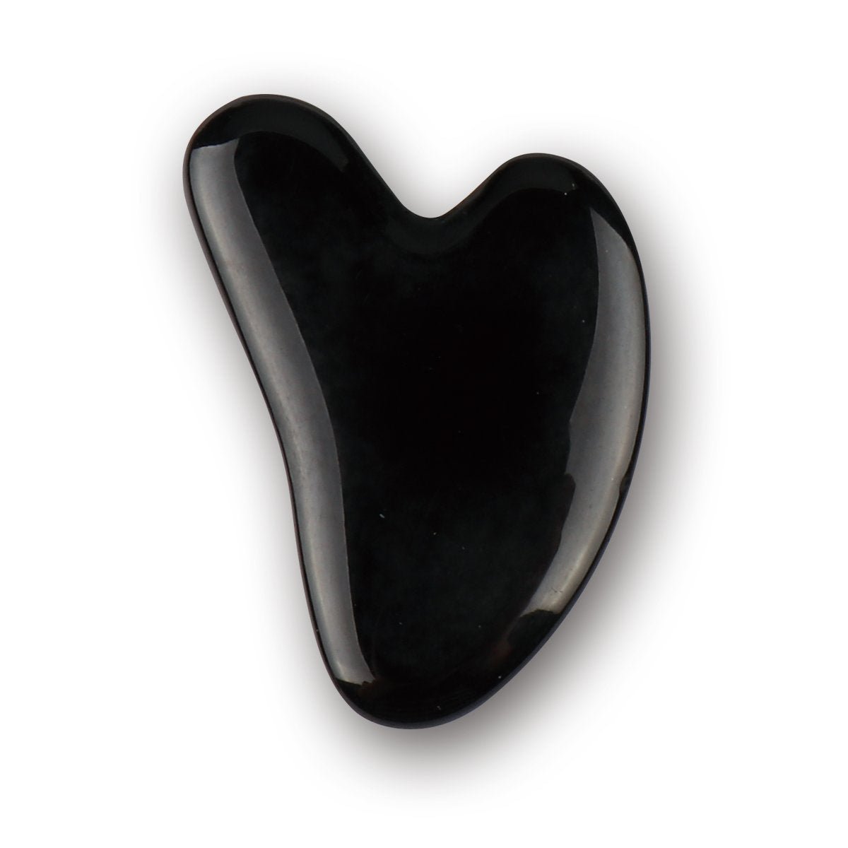 Heart Gua Sha Plate Obsidian - MarshallsHealthShop