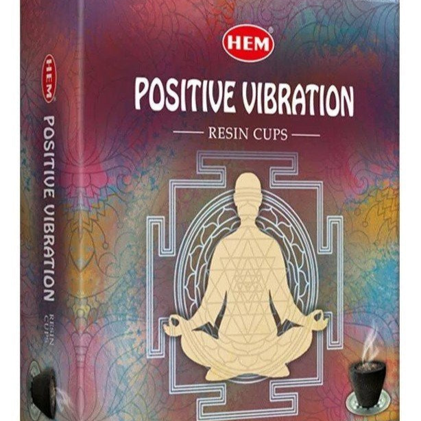 HEM Positive Vibes Resin Cup Dhoop - MarshallsHealthShop