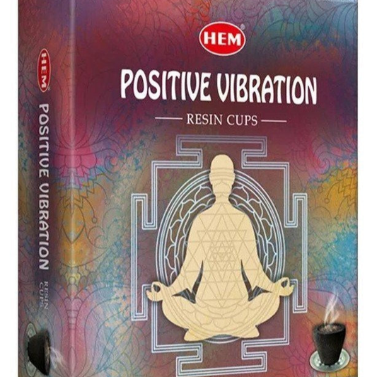 HEM Positive Vibes Resin Cup Dhoop - MarshallsHealthShop