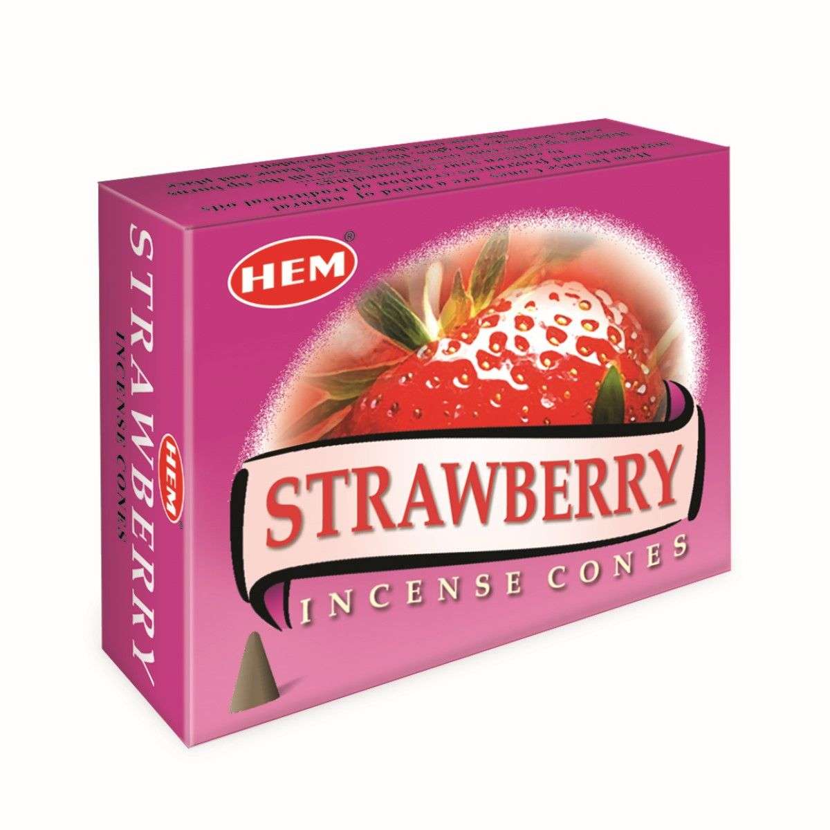 HEM Strawberry Incense Cones - 1st Stop Marshall's Health Shop, Gift Shop! - Heath and Natural Therapy New Brighton Christchurch - Naturopath