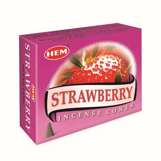 HEM Strawberry Incense Cones - 1st Stop Marshall's Health Shop, Gift Shop! - Heath and Natural Therapy New Brighton Christchurch - Naturopath