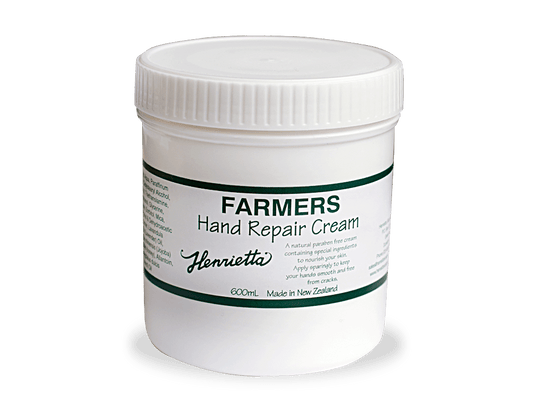 Henrietta Farmers Hand Repair Cream 600ml - 1st Stop Marshall's Health Shop, Gift Shop! - Heath and Natural Therapy New Brighton Christchurch - Naturopath