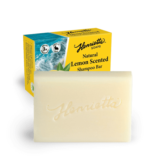 Henrietta Lemon Scented Shampoo Bar 100g - 1st Stop Marshall's Health Shop, Gift Shop! - Heath and Natural Therapy New Brighton Christchurch - Naturopath