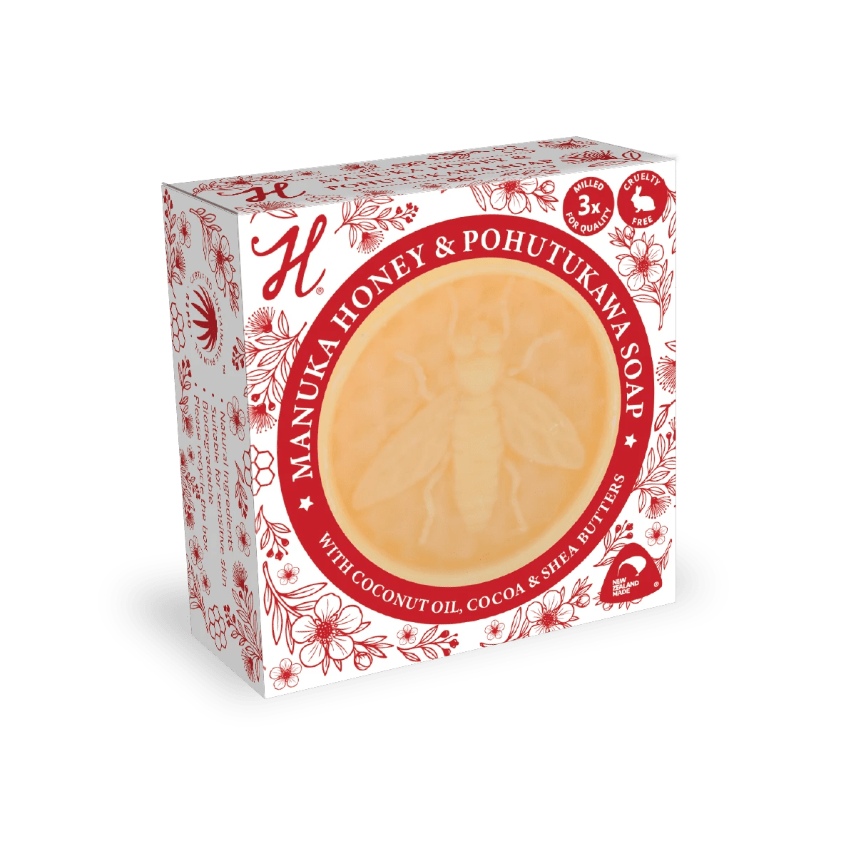 Henrietta Manuka Honey & Pohutukawa Extract Soap 100g - 1st Stop Marshall's Health Shop, Gift Shop! - Heath and Natural Therapy New Brighton Christchurch - Naturopath