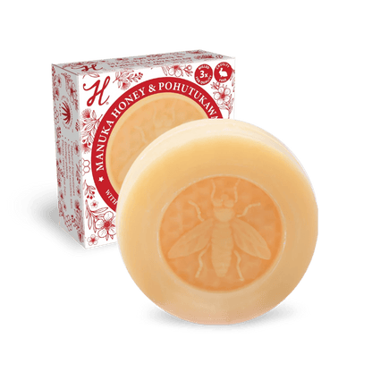 Henrietta Manuka Honey & Pohutukawa Extract Soap 100g - 1st Stop Marshall's Health Shop, Gift Shop! - Heath and Natural Therapy New Brighton Christchurch - Naturopath