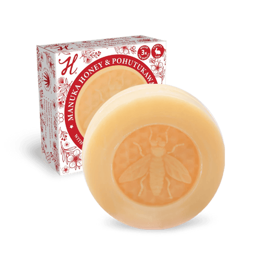 Henrietta Manuka Honey & Pohutukawa Extract Soap 100g - 1st Stop Marshall's Health Shop, Gift Shop! - Heath and Natural Therapy New Brighton Christchurch - Naturopath