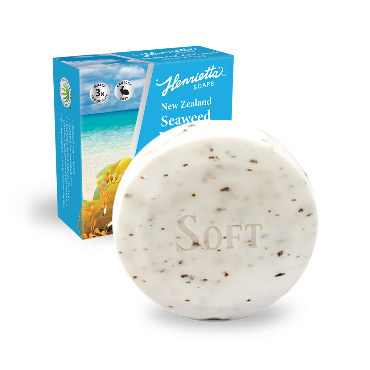 Henrietta Soft NZ Seaweed Enriched Soap 100g