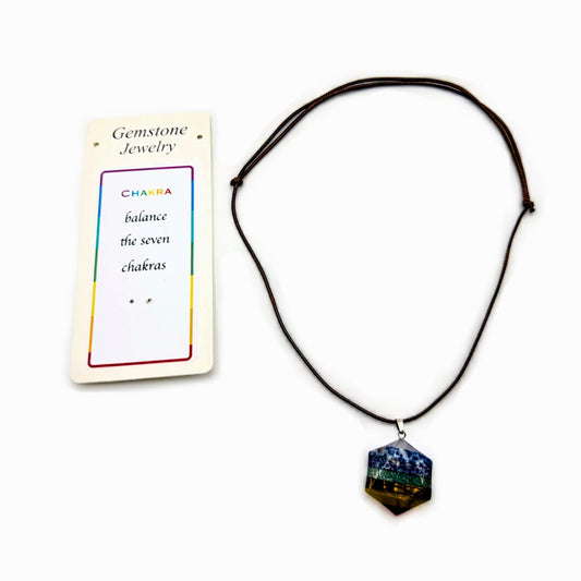 Hexagon Prism Chakra Pendant - MarshallsHealthShop