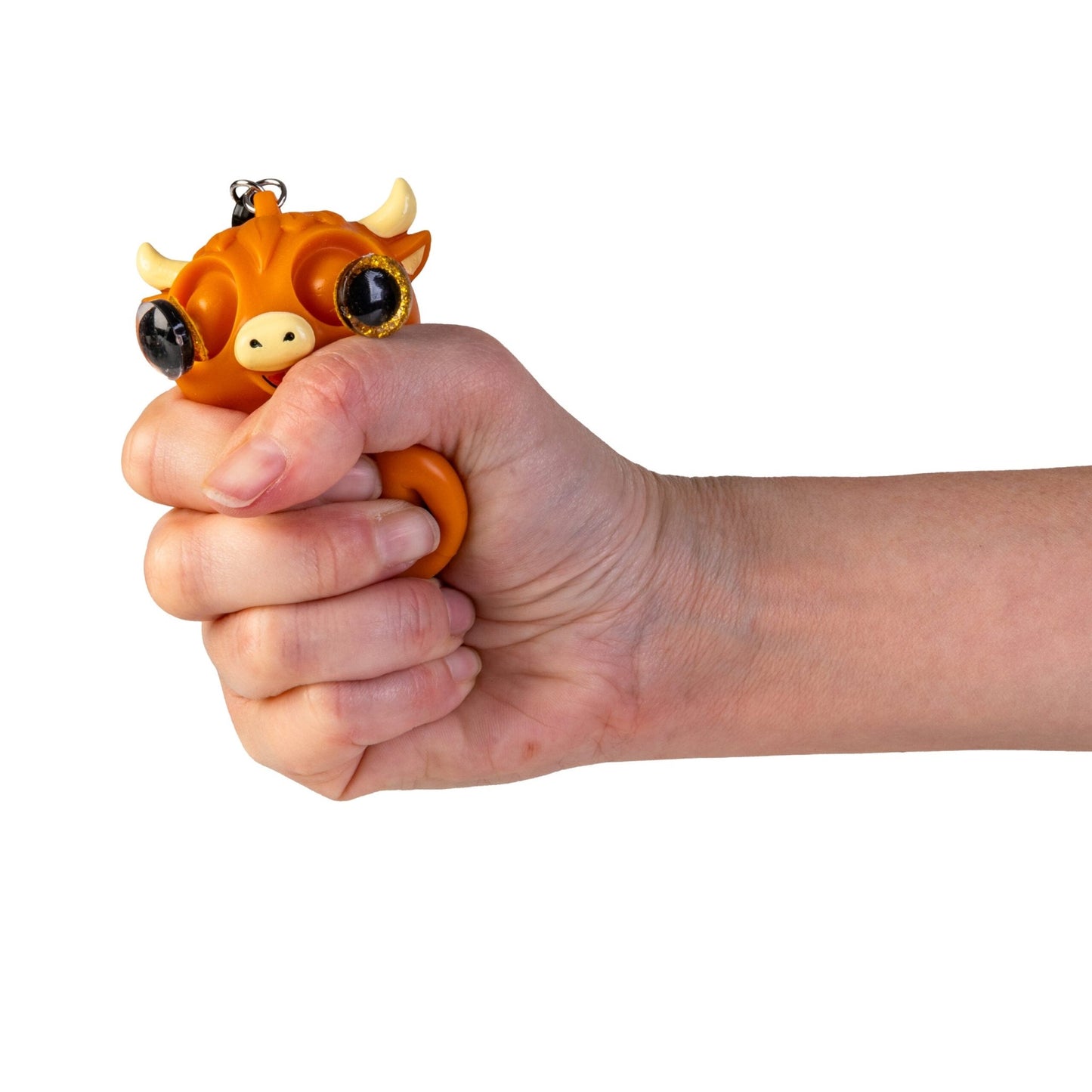 Highland Cow Eye Popping Keychain - 1st Stop Marshall's Health Shop, Gift Shop! - Heath and Natural Therapy New Brighton Christchurch - Naturopath