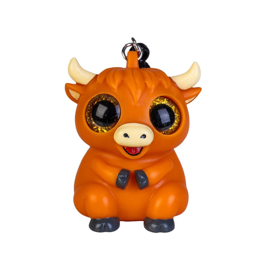 Highland Cow Eye Popping Keychain - 1st Stop Marshall's Health Shop, Gift Shop! - Heath and Natural Therapy New Brighton Christchurch - Naturopath