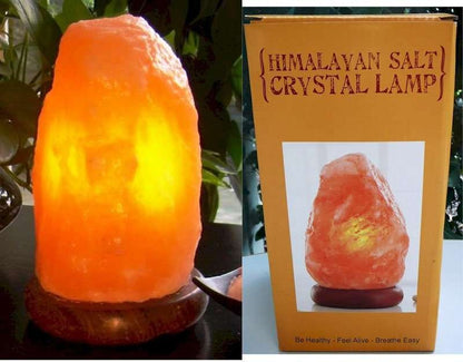 Himalayan Salt Lamp 4 - 5kg with new 12V Cable - MarshallsHealthShop