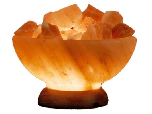 Himalayan Salt Lamp Bowl of Fire 6 inches - 1st Stop Marshall's Health Shop, Gift Shop! - Heath and Natural Therapy New Brighton Christchurch - Naturopath