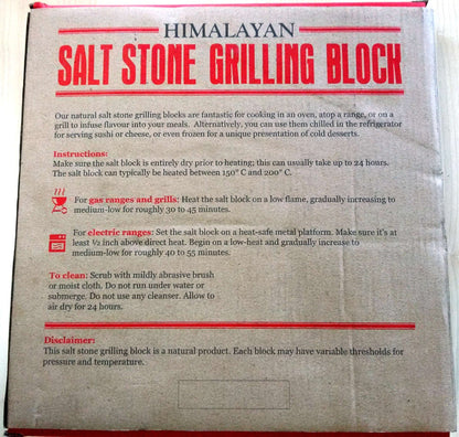 Himalayan Salt Stone Grilling Block - MarshallsHealthShop