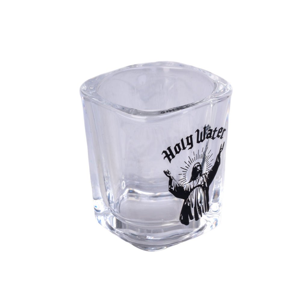 Holy Water Shot Glass
DESCRIPTION
Bold “Holy Water” design with saintly silhouette artwork
Holds 65mL – more than enough for a miraculous pour
Perfect mix of humor and style – great for party convo starters
Fun gift for birthdays, housewarmings, or cheeky collectors

Raise your glass and your spirits! The Holy Water Shot Glass serves up a dose of humor with every sip. 1st Stop, Marshall's Health Shop, Gift Shop!